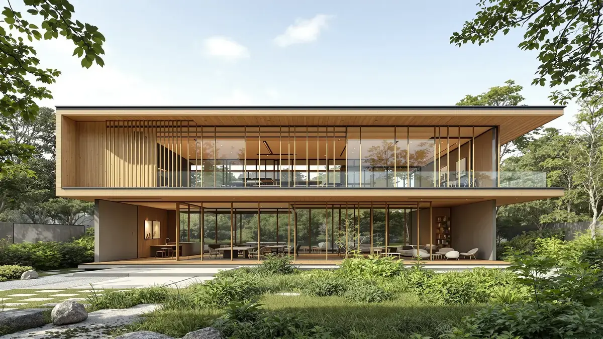 Dit Japanse huis herdefinieert bouwnormen door zonder beton te bouwen